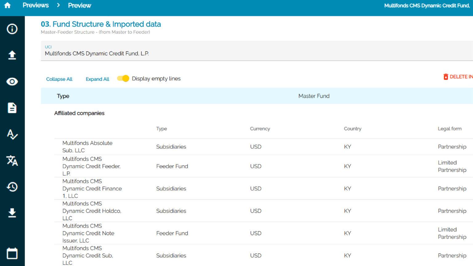 Multifonds Global Reporting - Multifonds